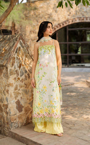 Asifa & Nabeel Meraki Embroidered Lawn Unstitched 3Pc Suit MSSL-01 Orchid