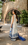 Asifa & Nabeel Meraki Embroidered Lawn Unstitched 3Pc Suit MSSL-03 Starlit