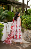 Asifa & Nabeel Meraki Embroidered Lawn Unstitched 3Pc Suit MSSL-05 Gilded Rose