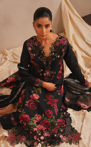 Asifa & Nabeel Meraki Embroidered Lawn Unstitched 3Pc Suit MSSL-07 Azure Bloom