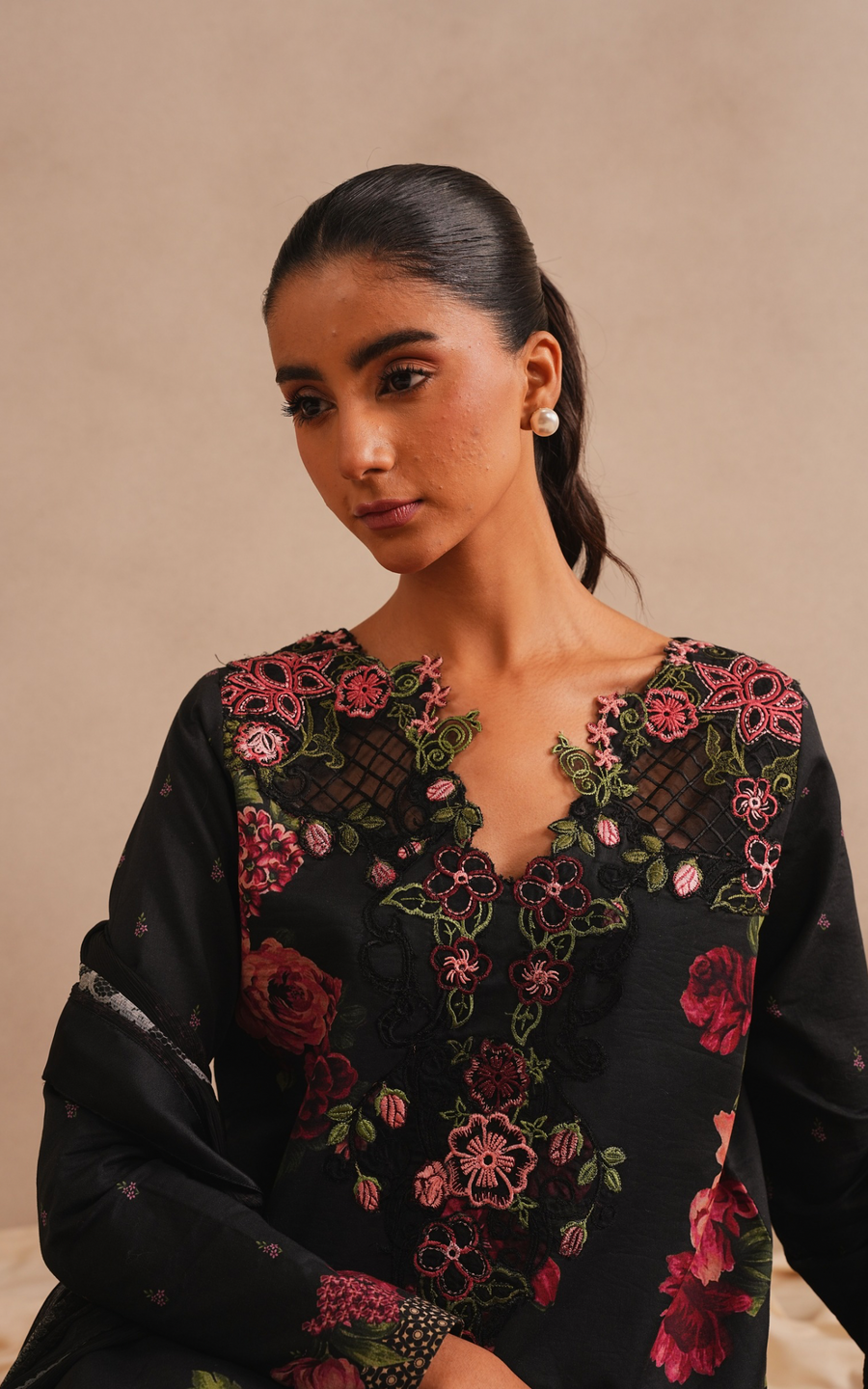 Asifa & Nabeel Meraki Embroidered Lawn Unstitched 3Pc Suit MSSL-07 Azure Bloom