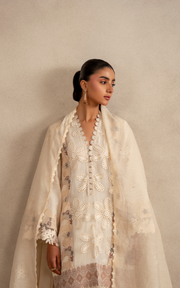 Asifa & Nabeel Meraki Embroidered Lawn Unstitched 3Pc Suit MSSL-09 Cloud Nine