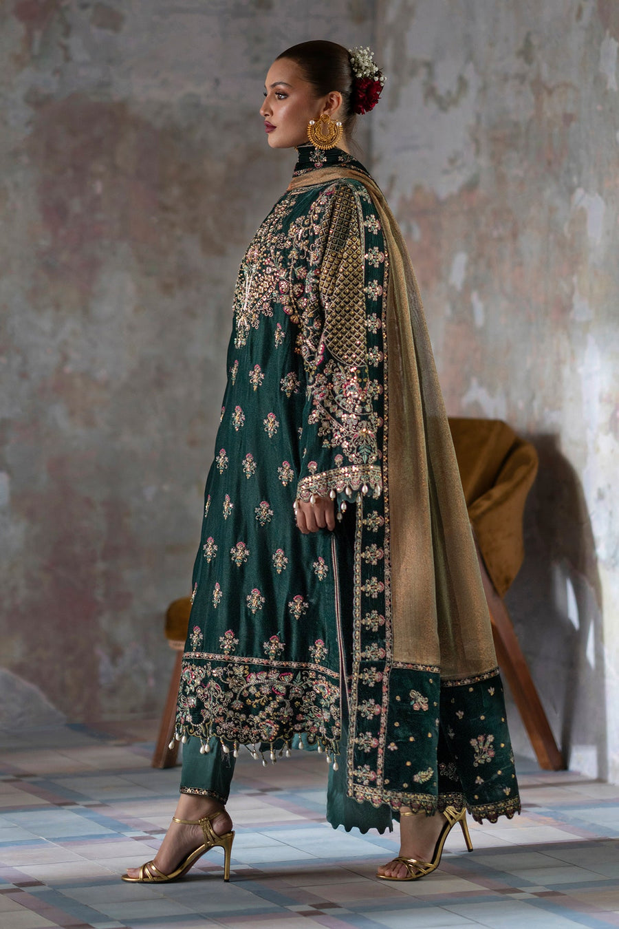 silk kaftan dress
