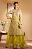 Emaan Adeel Romansiyyah Embroidered Organza Unstitched 3Pc Suit - Sabian