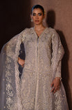 Emaan Adeel Casabella Embroidered Organza Unstitched 3Pc Suit - MARINA