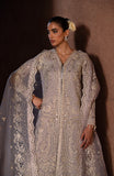 Emaan Adeel Casabella Embroidered Organza Unstitched 3Pc Suit - MARINA