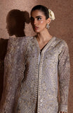 Emaan Adeel Casabella Embroidered Organza Unstitched 3Pc Suit - MARINA