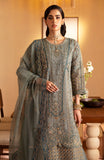 Emaan Adeel Romansiyyah Embroidered Organza Unstitched 3Pc Suit - Roheen