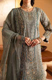 Emaan Adeel Romansiyyah Embroidered Organza Unstitched 3Pc Suit - Roheen