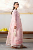 Saad Shaikh Luxe Embroidered Lawn Unstitched 3Pc Suit - Pink Oasis