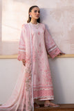 Saad Shaikh Luxe Embroidered Lawn Unstitched 3Pc Suit - Pink Oasis