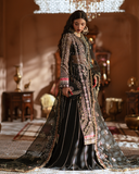 Zevk Mughal Raniya Unstitched Embroidered Organza Dress - Chand Begum