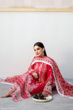 Saad Shaikh Luxe Embroidered Lawn Unstitched 3Pc Suit - Pie