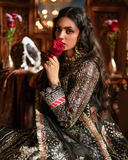 Zevk Mughal Raniya Unstitched Embroidered Organza Dress - Chand Begum
