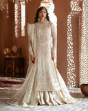 Zevk Mughal Raniya Unstitched Embroidered Organza Dress - Ruhaani Begum