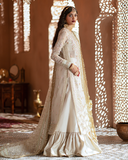 Zevk Mughal Raniya Unstitched Embroidered Organza Dress - Ruhaani Begum