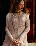 Zevk Mughal Raniya Unstitched Embroidered Organza Dress - Nur Jahan Begum