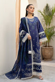 Saad Shaikh Luxe Embroidered Lawn Unstitched 3Pc Suit - Tawny