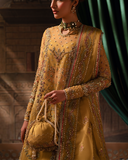 Zevk Mughal Raniya Unstitched Embroidered Organza Dress - Bano Rani