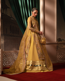 Zevk Mughal Raniya Unstitched Embroidered Organza Dress - Bano Rani