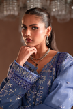 Emaan Adeel Selene Embroidered Raw Silk Unstitched 3Pc Suit - Lunelle