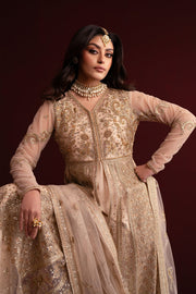 Emaan Adeel Nooresha Embroidered Net Unstitched 3Pc Suit - Safira