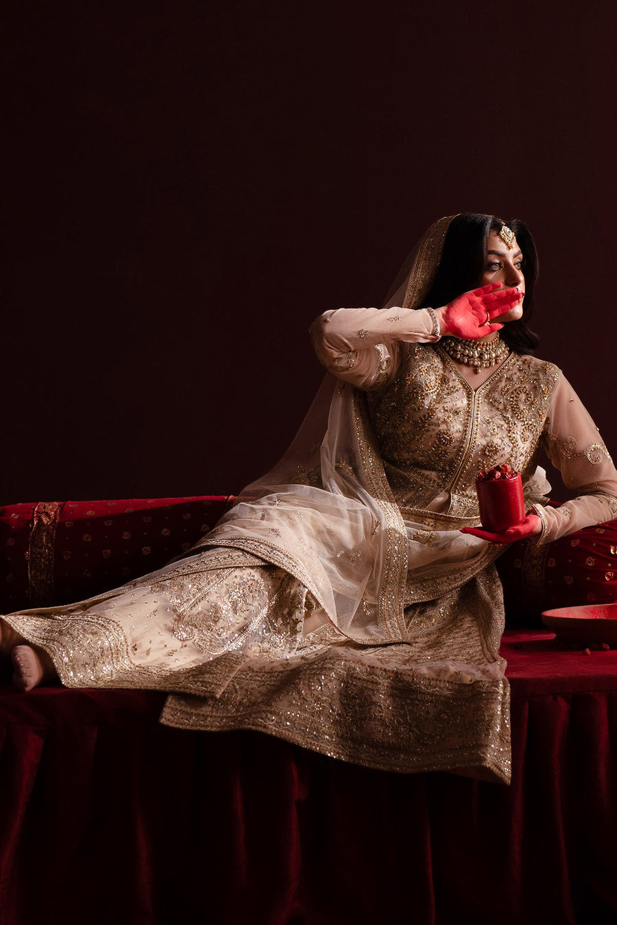 Emaan Adeel Nooresha Embroidered Net Unstitched 3Pc Suit - Safira