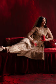 Emaan Adeel Nooresha Embroidered Net Unstitched 3Pc Suit - Safira