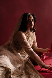 Emaan Adeel Nooresha Embroidered Net Unstitched 3Pc Suit - Safira