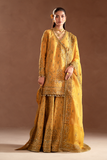 Emaan Adeel Selene Embroidered Raw Silk Unstitched 3Pc Suit - Veloria