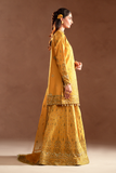 Emaan Adeel Selene Embroidered Raw Silk Unstitched 3Pc Suit - Veloria