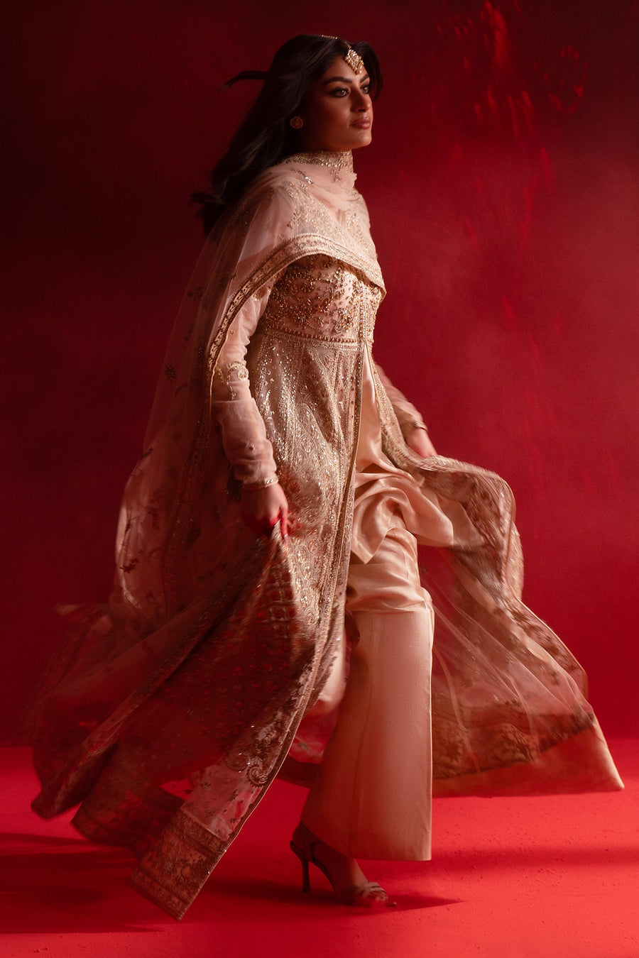 Emaan Adeel Nooresha Embroidered Net Unstitched 3Pc Suit - Safira