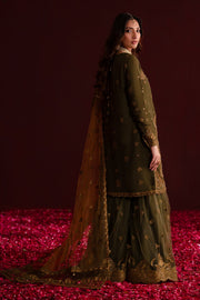 Emaan Adeel Nooresha Embroidered Chiffon Unstitched 3Pc Suit - Sunoora
