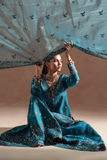 Emaan Adeel Selene Embroidered Raw Silk Unstitched 3Pc Suit - Mirelle