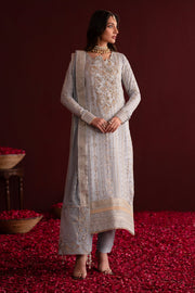 Emaan Adeel Nooresha Embroidered Chiffon Unstitched 3Pc Suit - Sahira