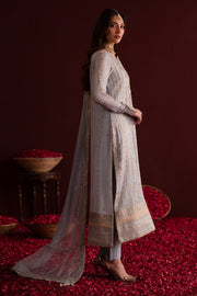 Emaan Adeel Nooresha Embroidered Chiffon Unstitched 3Pc Suit - Sahira