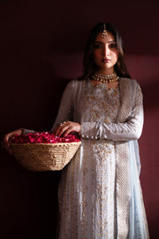 Emaan Adeel Nooresha Embroidered Chiffon Unstitched 3Pc Suit - Sahira