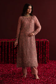 Emaan Adeel Nooresha Embroidered Chiffon Unstitched 3Pc Suit - Shaheena