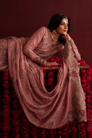 Emaan Adeel Nooresha Embroidered Chiffon Unstitched 3Pc Suit - Shaheena