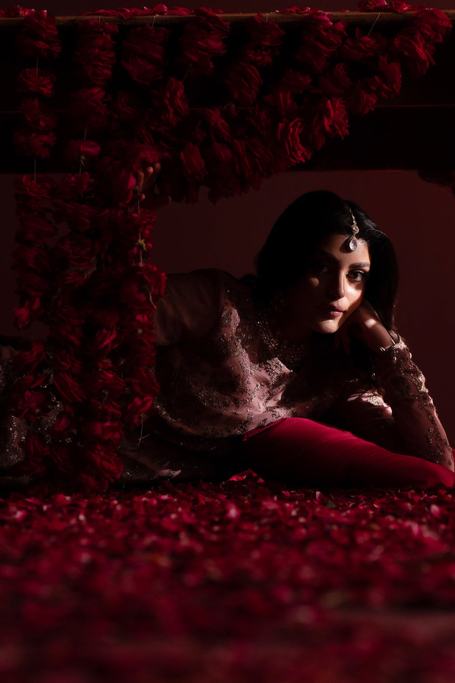 Emaan Adeel Nooresha Embroidered Chiffon Unstitched 3Pc Suit - Shaheena