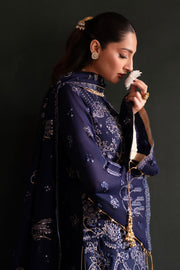 Emaan Adeel Nooresha Embroidered Chiffon Unstitched 3Pc Suit - Zarifa