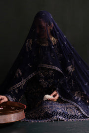 Emaan Adeel Nooresha Embroidered Chiffon Unstitched 3Pc Suit - Zarifa