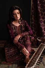 Emaan Adeel Nooresha Embroidered Chiffon Unstitched 3Pc Suit - Jenan