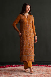 Emaan Adeel Nooresha Embroidered Chiffon Unstitched 3Pc Suit - Zarang
