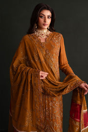 Emaan Adeel Nooresha Embroidered Chiffon Unstitched 3Pc Suit - Zarang