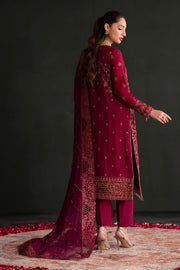 Emaan Adeel Nooresha Embroidered Chiffon Unstitched 3Pc Suit - Nishta
