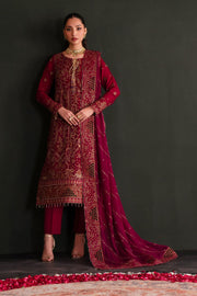 Emaan Adeel Nooresha Embroidered Chiffon Unstitched 3Pc Suit - Nishta