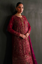 Emaan Adeel Nooresha Embroidered Chiffon Unstitched 3Pc Suit - Nishta