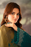 Lumiere by Saad Shaikh Embroidered Dull Silk Unstitched 3Pc Suit D-03 Foret