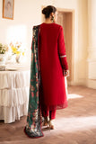 Lumiere by Saad Shaikh Embroidered Dull Silk Unstitched 3Pc Suit D-07 Coral